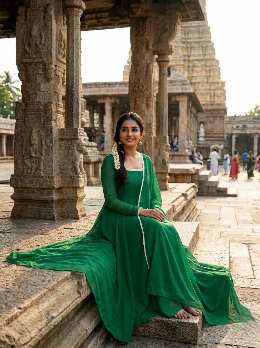 Fox Georget Gown with dupatta